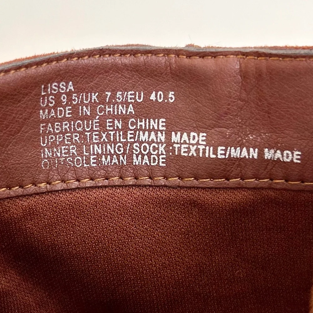 JUSTFAB Rust Orange Suede Lissa Harness Bootie Size 9.5 US/UK 7.5/EU  40.5 - Picture 8 of 9